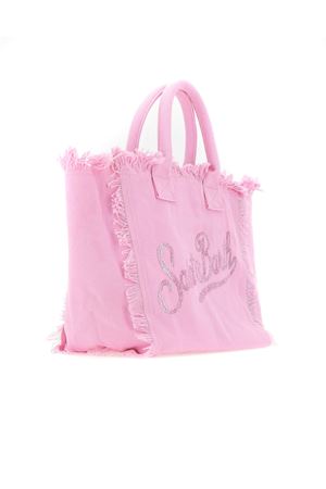 Borsa a mano Vanity in canvas di cotone rosa SAINT BARTH KIDS | VAMI00100403L